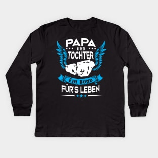 Papa und Tochter Vatertag Partnerlook Geschenk Kids Long Sleeve T-Shirt